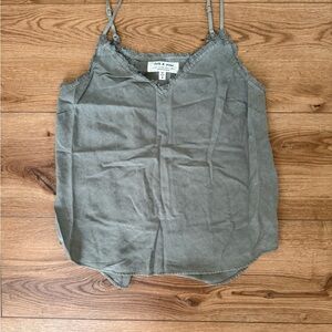 Anthropologie Cloth & Stone Green Sleeveless Camisole Top